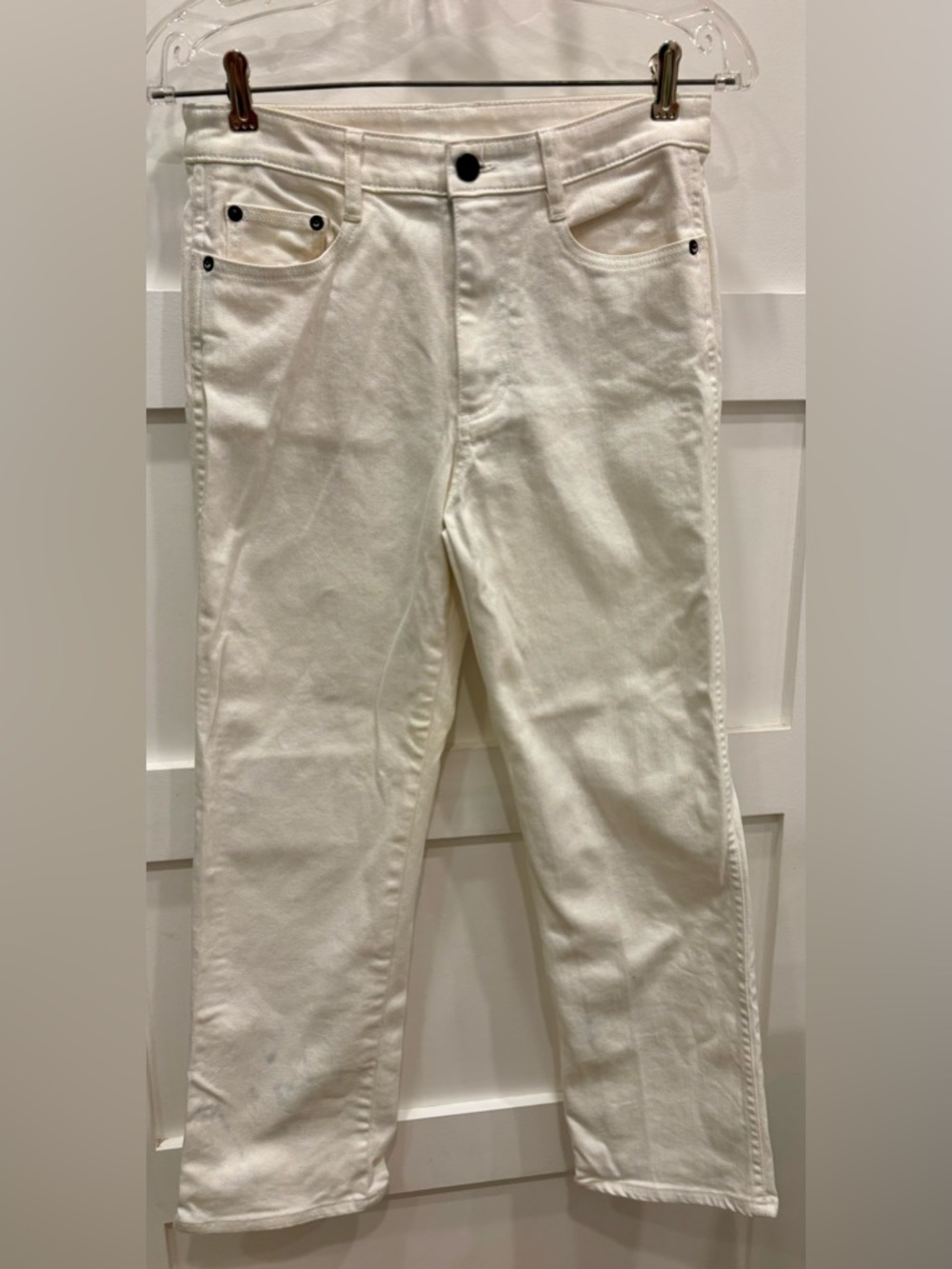 Simon Miller Straight-Leg Jeans in Off-White
